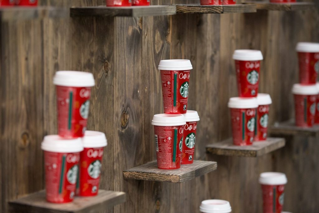 Starbucks experiential sampling at Kings Cross