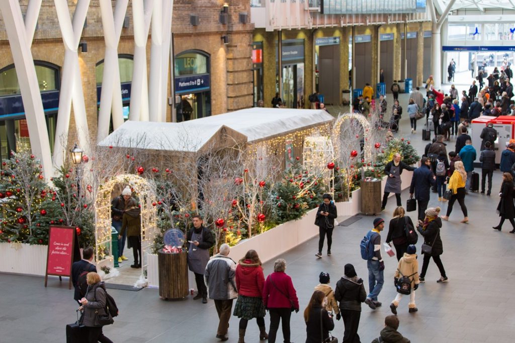 Starbucks experiential sampling at Kings Cross