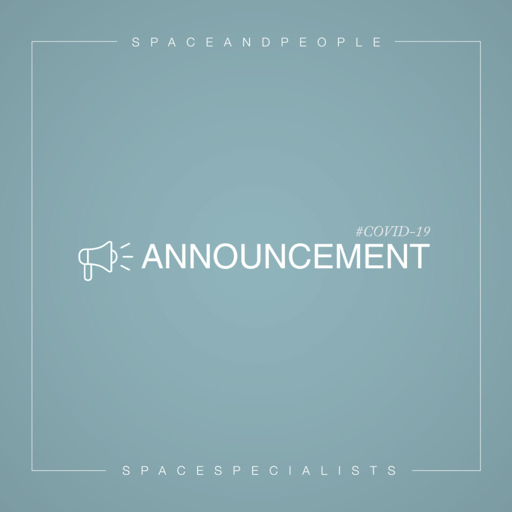 Announcement from SpaceandPeople regarding Coronavirus