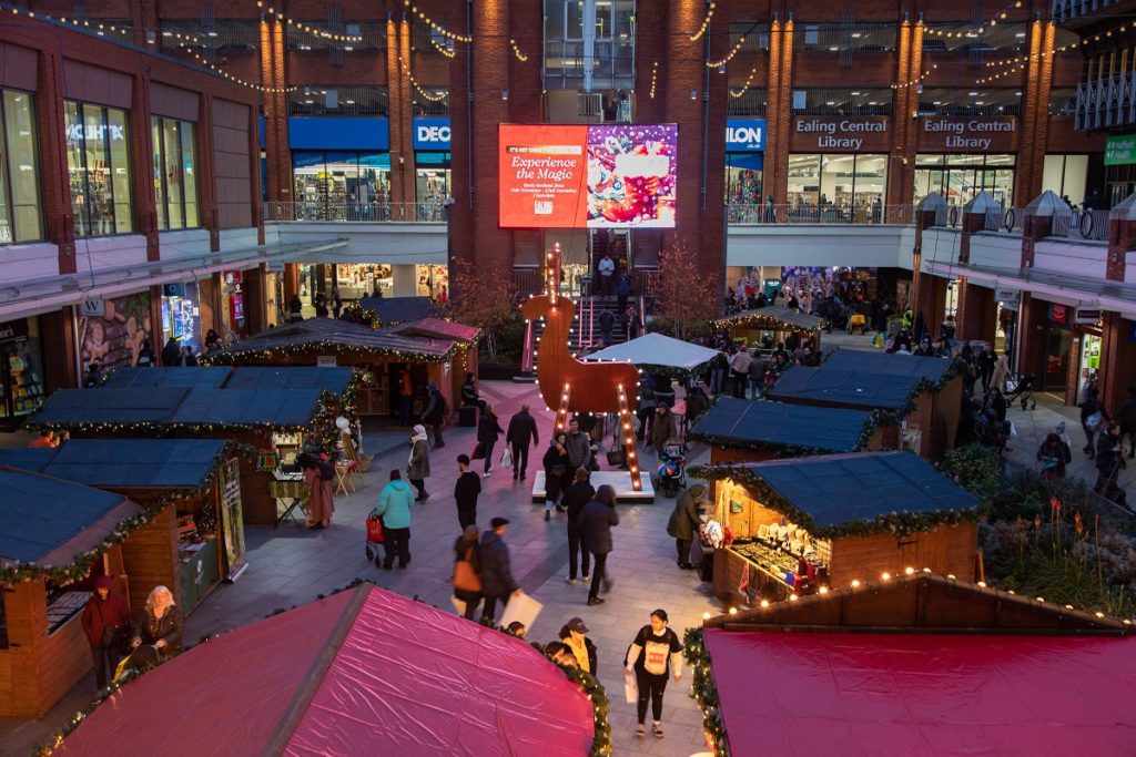 Ealing Broadway Christmas Market on external promotional space