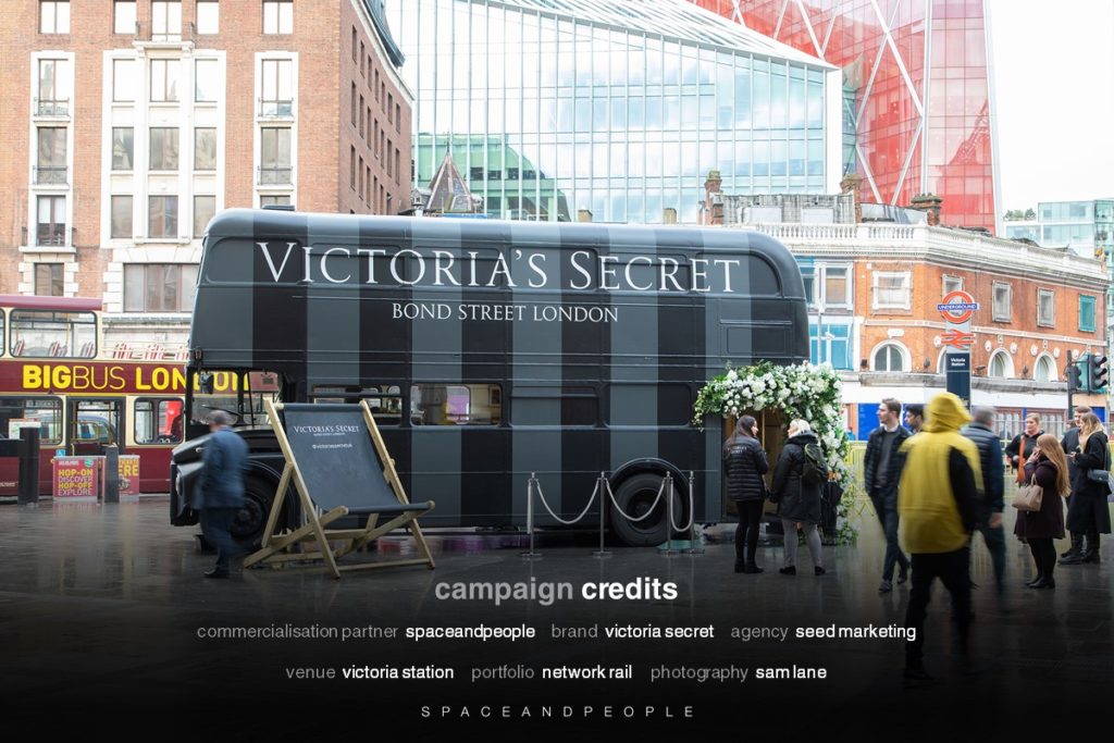 Victoria's Secrets on Victoria Station's new external promotional space