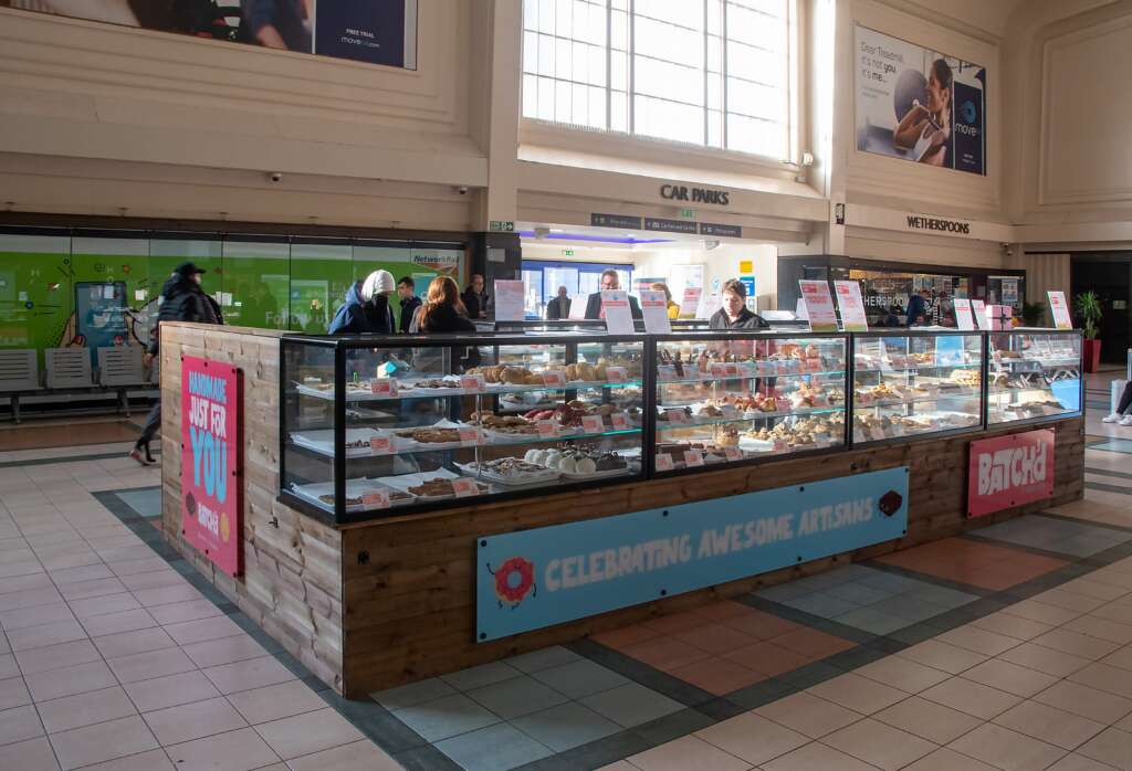 Batch'd bakery kiosk at Leeds station