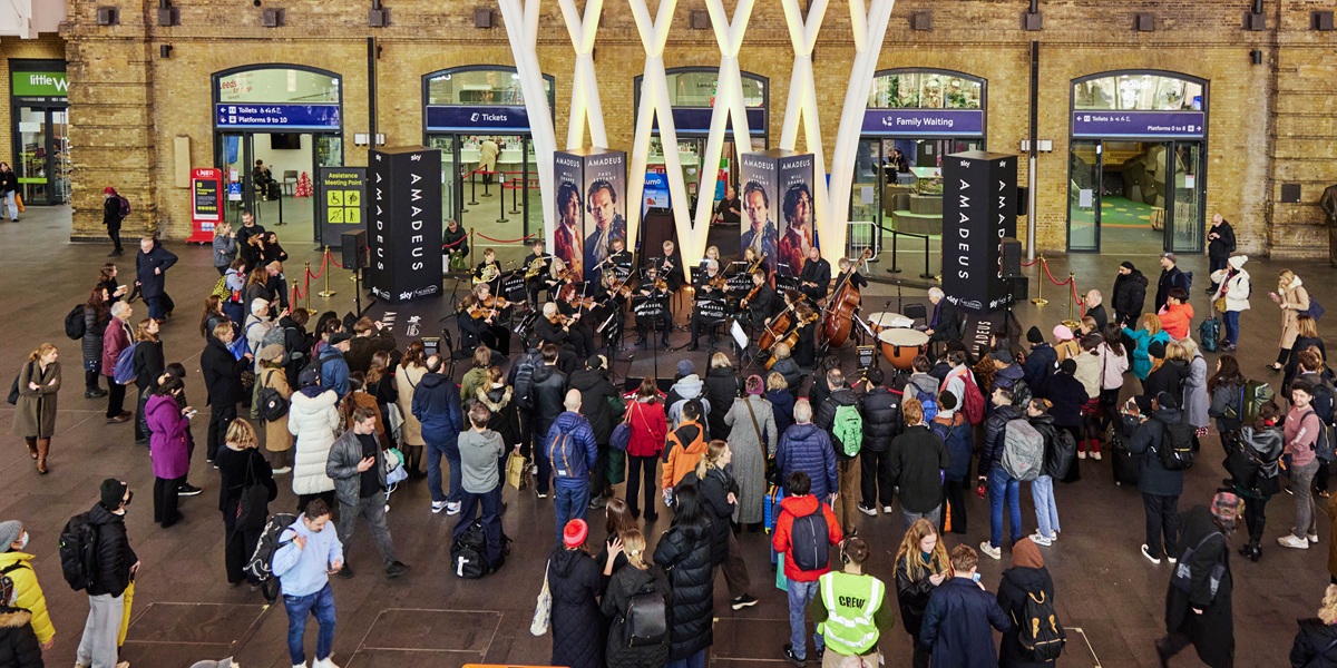 Amadeus x Sky King's Cross Station