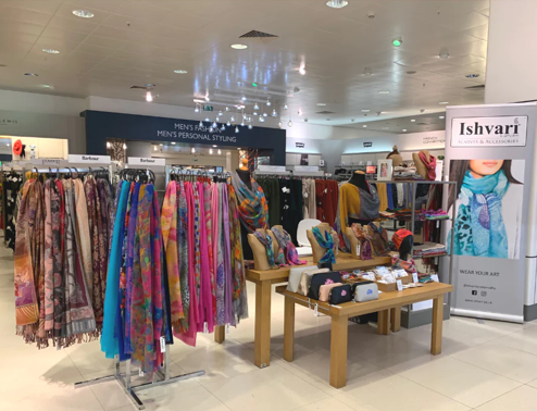 Ishvari by Renu Modha launches their concession stand in one of the UK's busiest shopping centres.